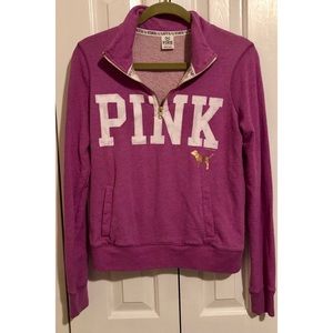 Victoria’s Secret PINK quarter zip sweatshirt, XS